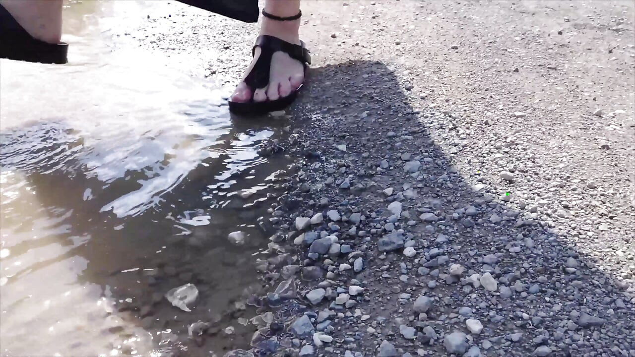 Little Walk with Puddles in Birkenstocks
