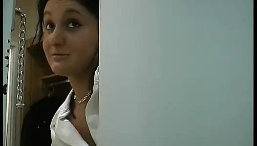 Shy teen gives blowjob and fingers her precious pussy