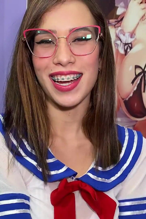 Минет С POV С Возбужденным Отаку-подростком