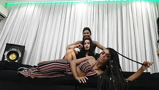 Kisses extreme taboo by 3 top models Marcela, Stefany and India