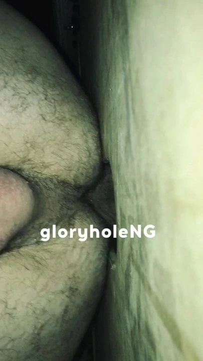 Bareback at gloryhole