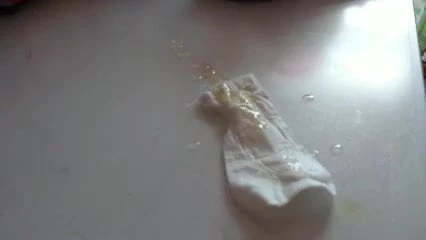 masturbating on my wife panty