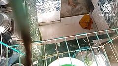 インドの自家製キッチン性ビデオ