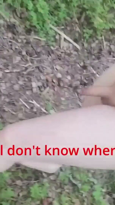 walking naked in the woods and throws away all my clothes (almost got caught) | Clip 1