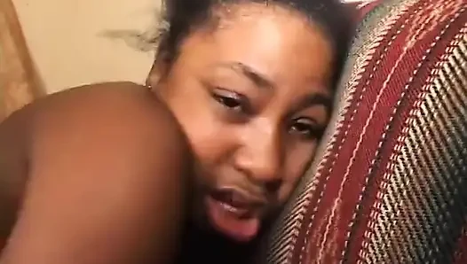 Black whore getting boned