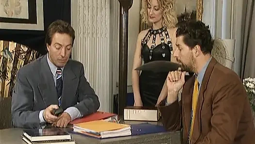 Magnificent German babes in stockings assfucked in orgy action