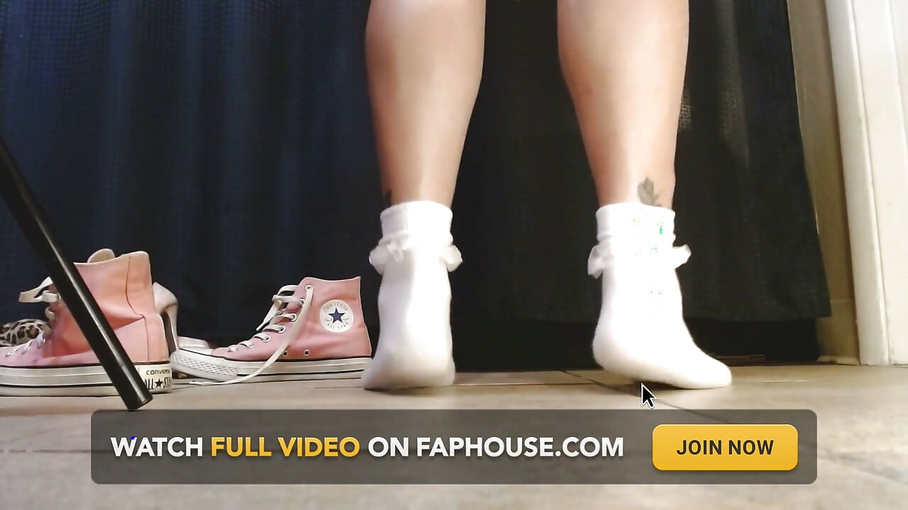 White Ruffled Socks Pink Converse Sneakers Tease