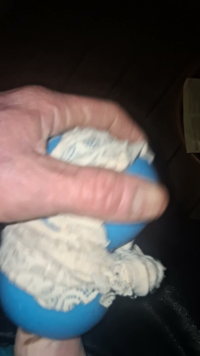 Bbweater jacking in toy and panties