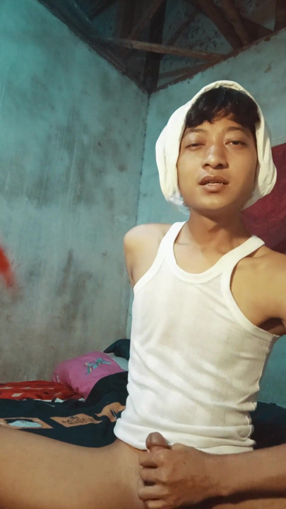 Asian Masturbating Pumps Milky Liquid Out Of Her Penis | Clip 1