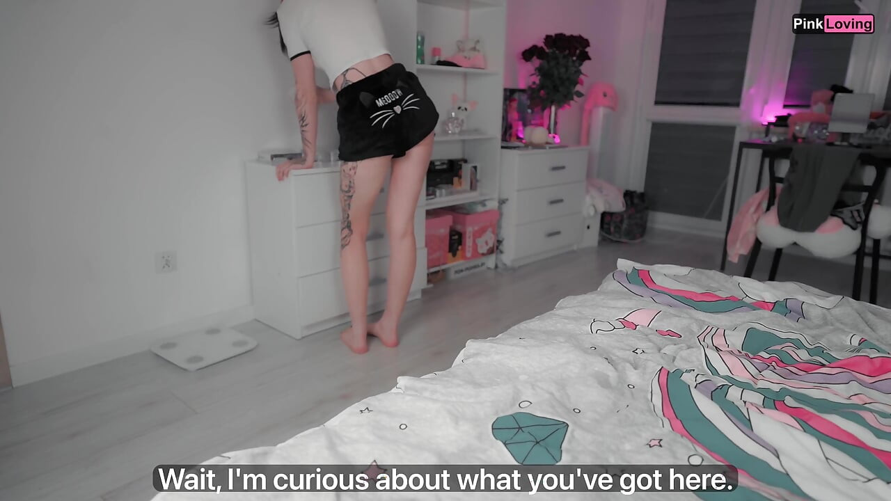 Stepsister Finds My Pocket Pussy and Gives POV Footjob Before I Fuck Her and Cum on Her Feet