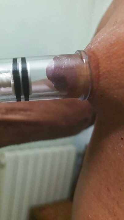 Nipple pumping session