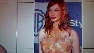 Christina Hendricks omaggio di sborra (15+ scatti)