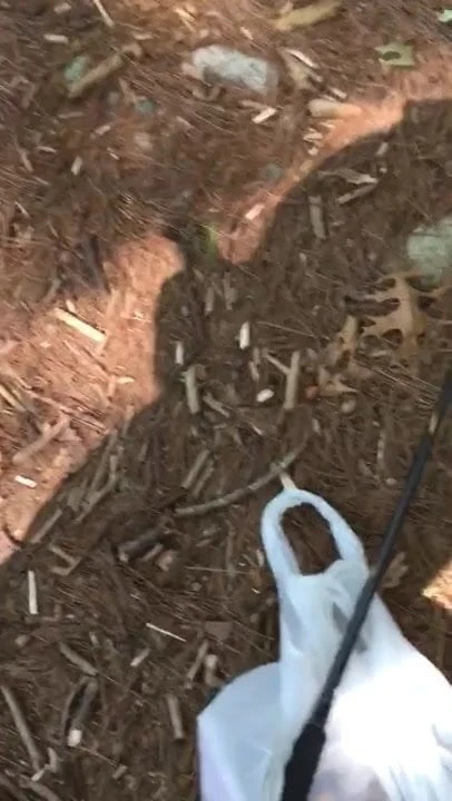 Shadow jerking outdoors