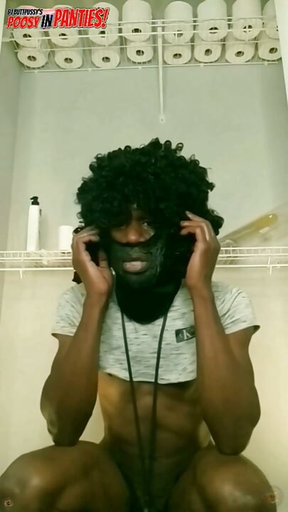Ass To Mouth Skinny Black Boy with Big Surprise, Takes Huge Dildo in his Ass Part 3 - Starring DJ Buttpussy