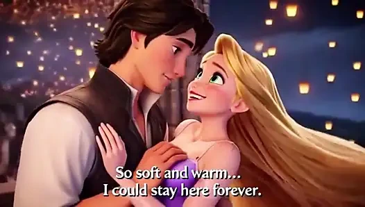 RAPUNZEL & FLYNN RIDER LANTERN TOWER PASSION - Romantic 3D Anime