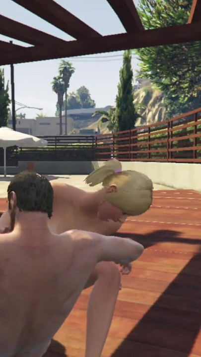 Spectacular moment from "Tracey De Santa have sex with trevor in her neighbor's backyard"