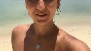 selfie at the beach1