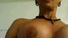 Heavy pierced MILF Heather with 15 pussy rings hanging