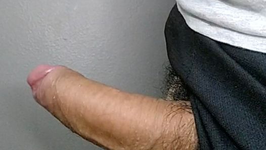 raining a hot cumshot with my big uncut curved cock