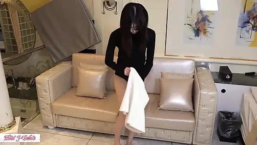 Slender Beauty Two Creampies Holiday Surprise Santa Gift Makes Old Man Happy