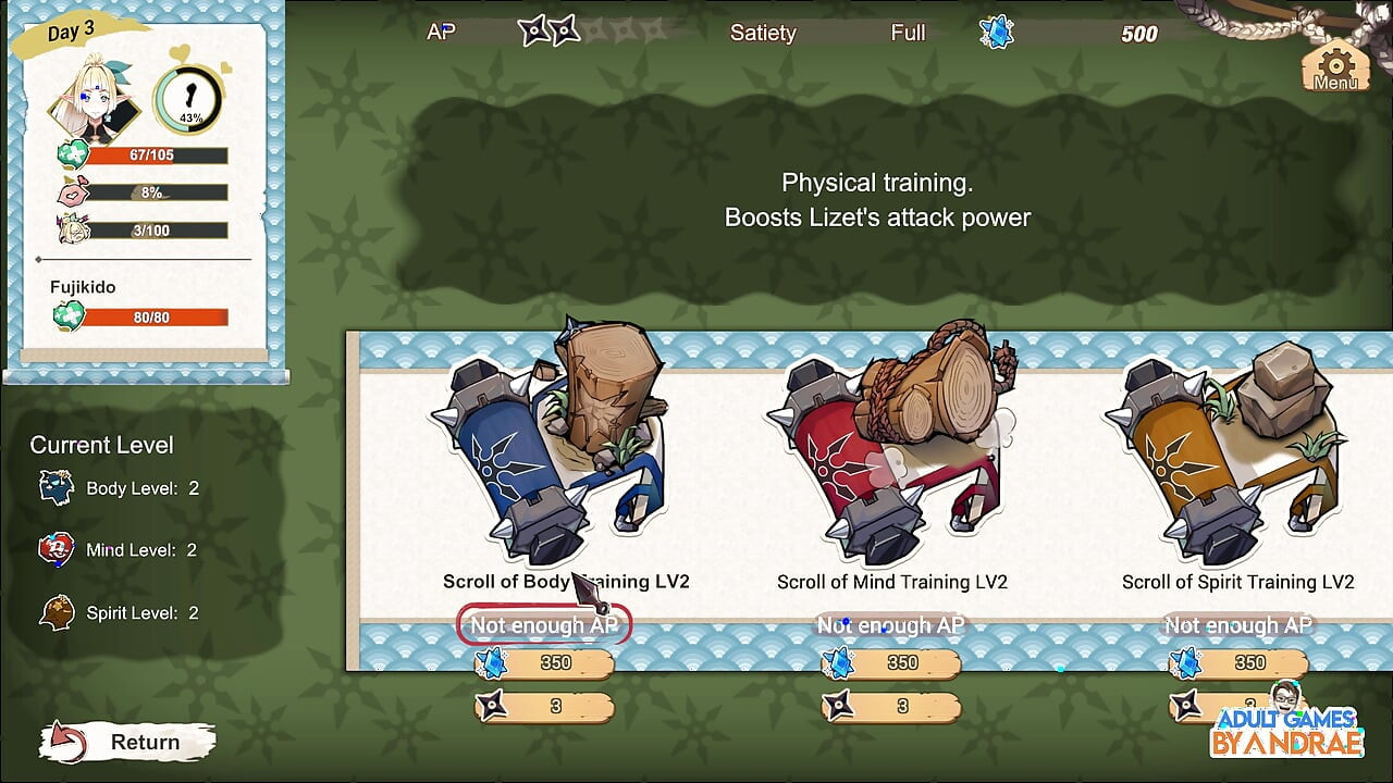 Flee, Elven Ninja saya! Permainan 3D bahagian 2 - latihan dan penerokaan Lizet bermula