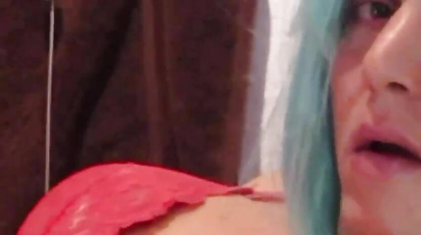 sissy girl gets very horny masturbating on cam  POV