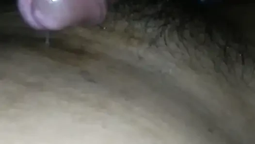 Mature horny Asian giving blow job
