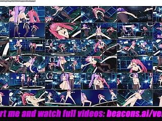 Slime anime - पेंटीहोज डांसिंग के साथ सेक्सी बनी सूट में 3 प्यारी लड़कियां (3डी हेनतई)