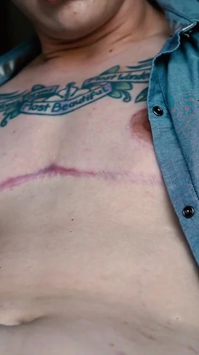 Powerful moment from "Encouraged Bi: On Your Knees to Suck Me Off - FTM POV blowjob"