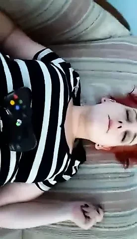 Bbw red head gamer