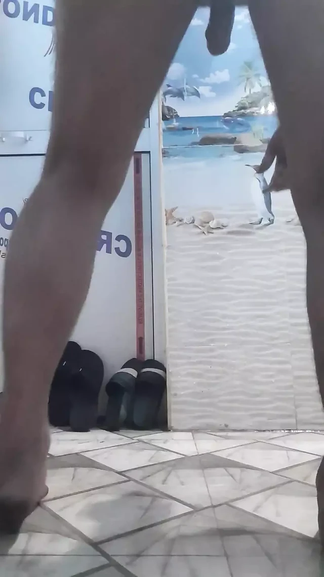 Penis massage with oil