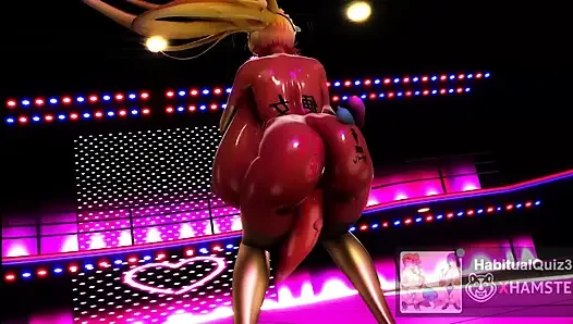 FGO mit höhepunkt Bunny Artoria und Mash machen ein erotisches hüftschüttel-duo tanzen 3d hentai mmd ahegao sperma schlucken, analsex-fick
