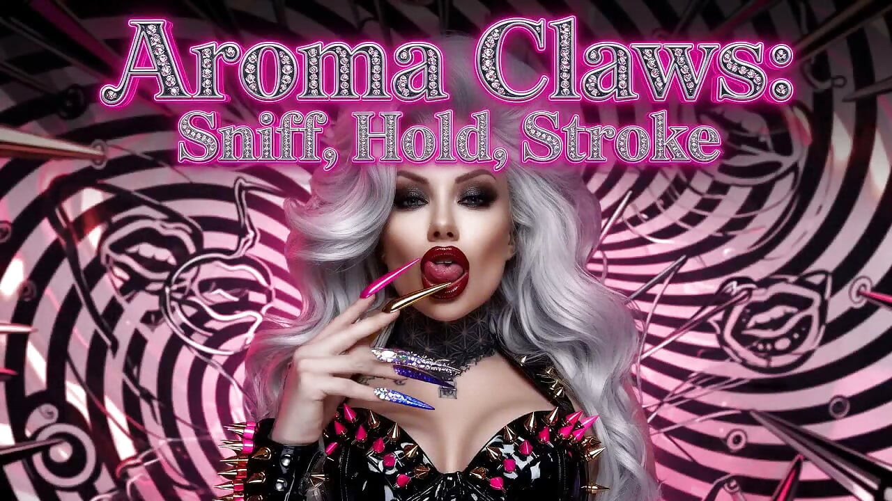 अरोमा पंजे सूंघतात, पकडतात, स्ट्रोक करतात