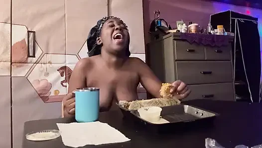 Eating Wingstop Mukbang