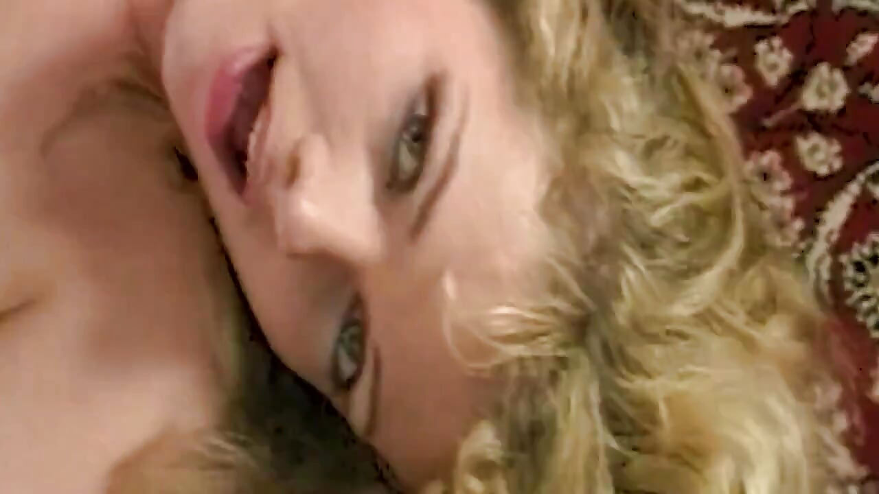 Blonde Sucks Cock While Fingering Hairy Wet Pussy