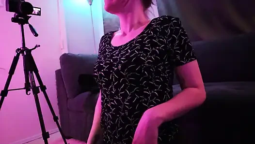 Blue Hair Cum Dumpster, Facial, Gagging Throat Fuck and Screaming Orgasm