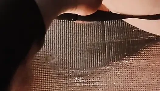 Foot fisting slave ass