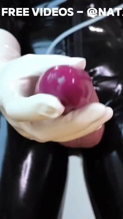 Femdom Latex JOI - Huge Strapon dildo | Clip 1