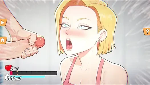 Android 18 Gears Deep - Android 18 Meninggalkan Krillin Kering