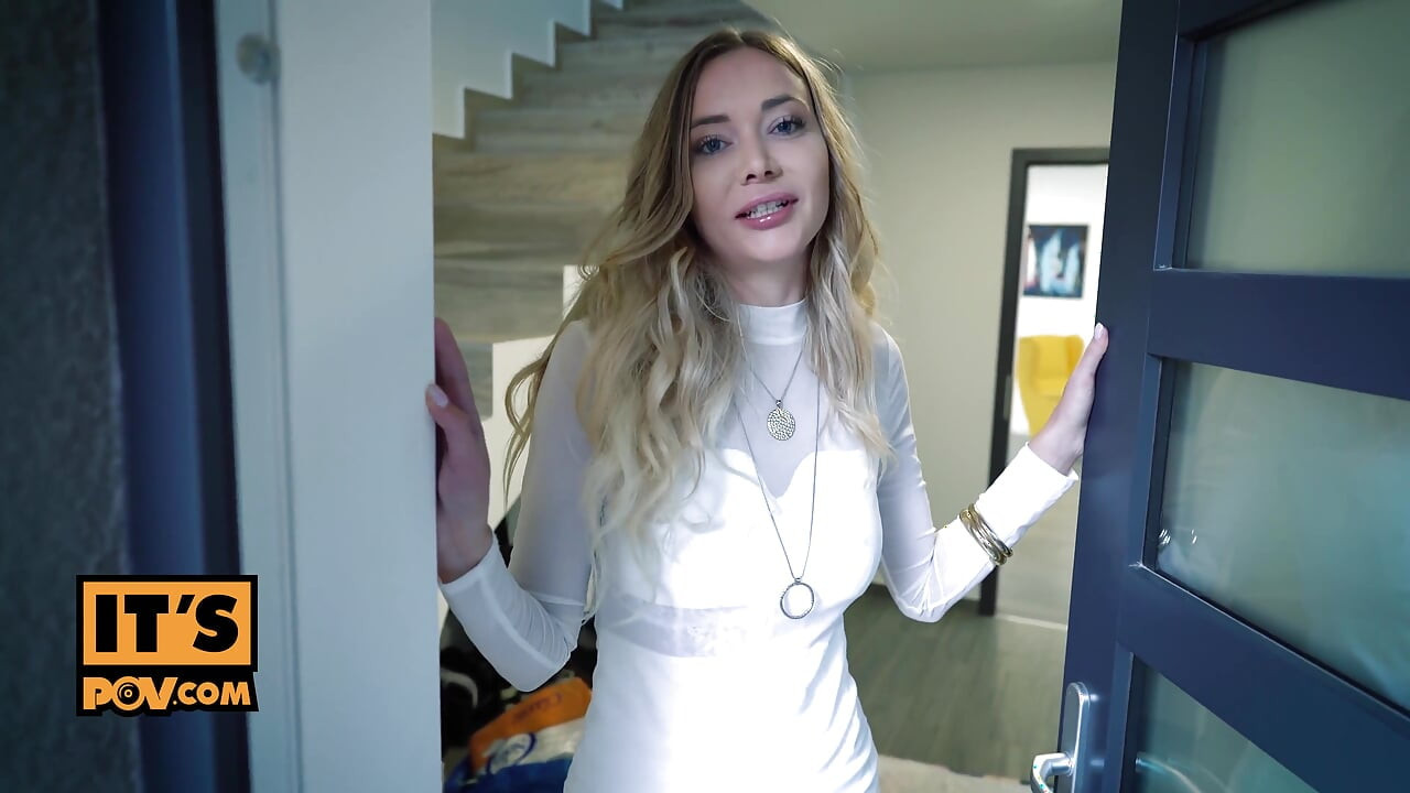 ItsPOV - Horny blonde MILF Polina Maxima fucks around on her husband