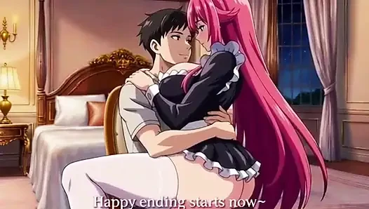Sexy 3D Anime Maid gives her master  unforgettable pleasure