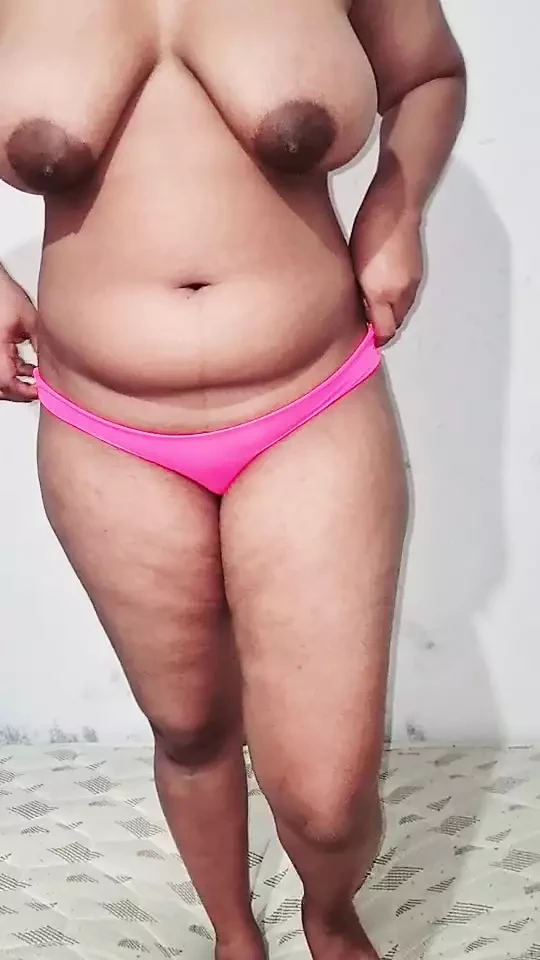 Sexy Figure Girl with Big Tits and Pink Panties Pink Pussy