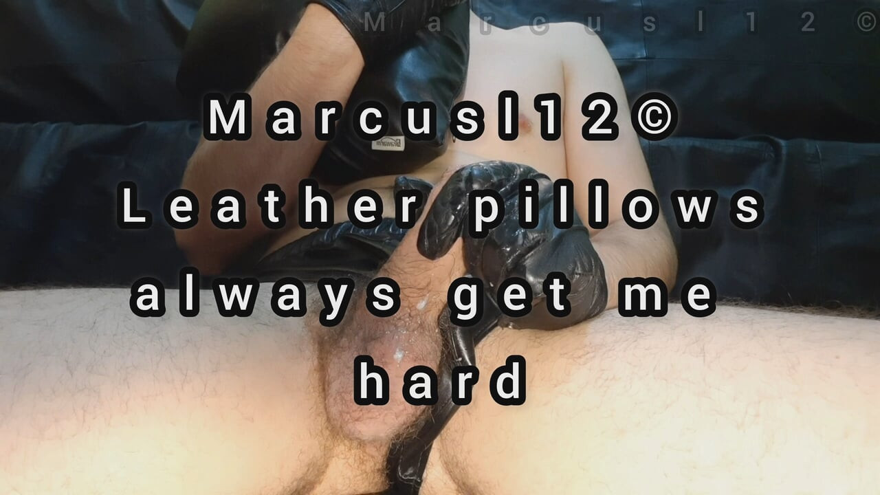 性感的皮枕头后被射得满满的精液
