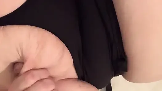 Horny Step Mom Masturbates While Stepson Films Her