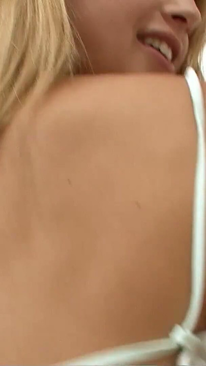 Blonde Teen with small Tits talk to Fuck by older Guy next Door when his Wife is away | Clip 2