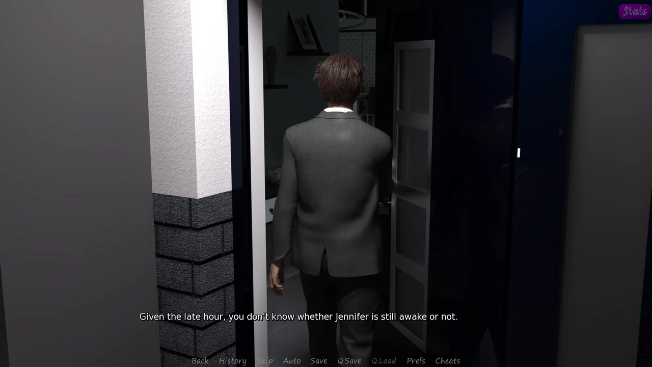 我继兄弟的妻子 #57 - 詹妮弗一边观看色情片一边抚摸自己并亲吻 John - 演示