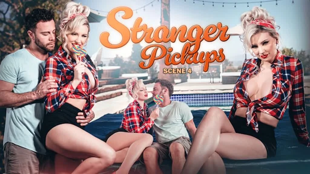WICKED - Busty Blonde Kenzie Taylor Teases Stranger with Lollipop BJ