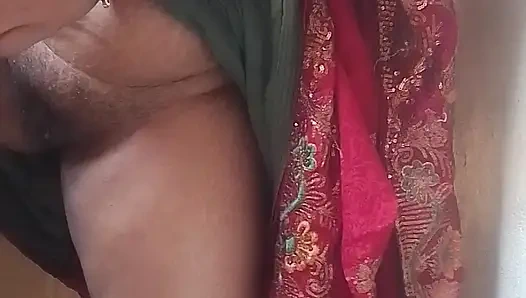 Sexy sister-in-law cooling the heat of her with cucumber