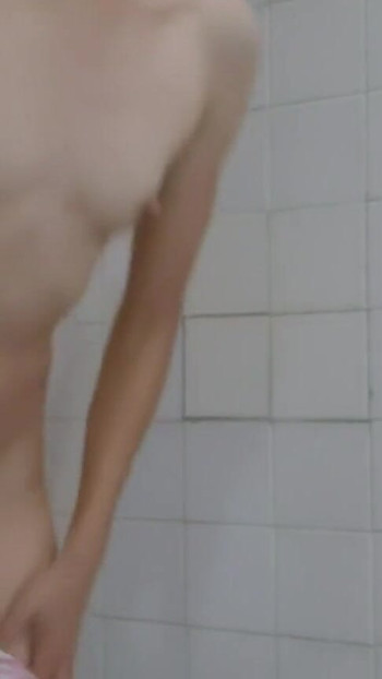 Captivating moment from "Skinny athletic bathing girlfriend experience"