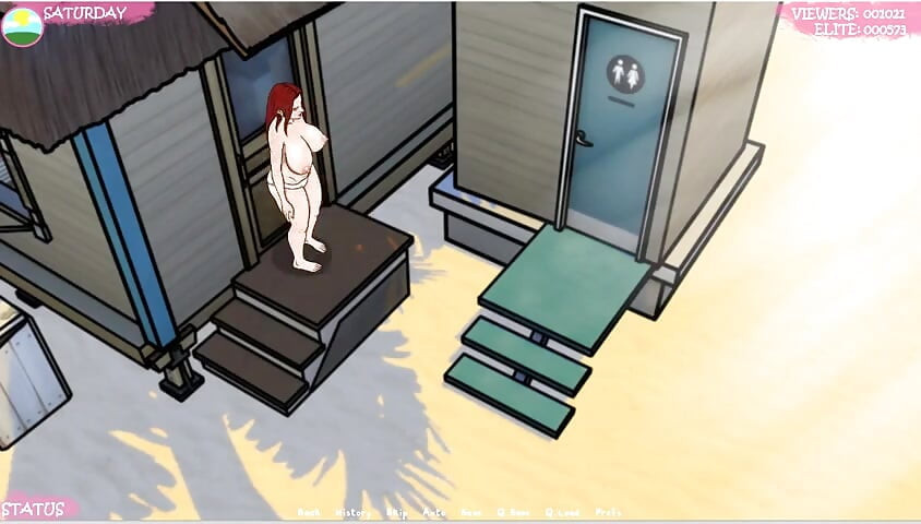 Lust Town - Lt - Gameplay - Παιχνίδι ρόλων - Γυμνό στην παραλία - Χαλαρό στήθος τόπλες με μεγάλες ρώγες - Πειράζοντας ξένο στην παραλία